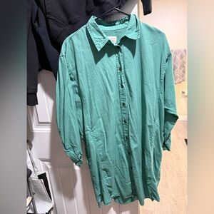 Universal Thread Teal Casual Button Down Shirt